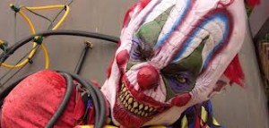 Crazed clowns at Howl O Scream