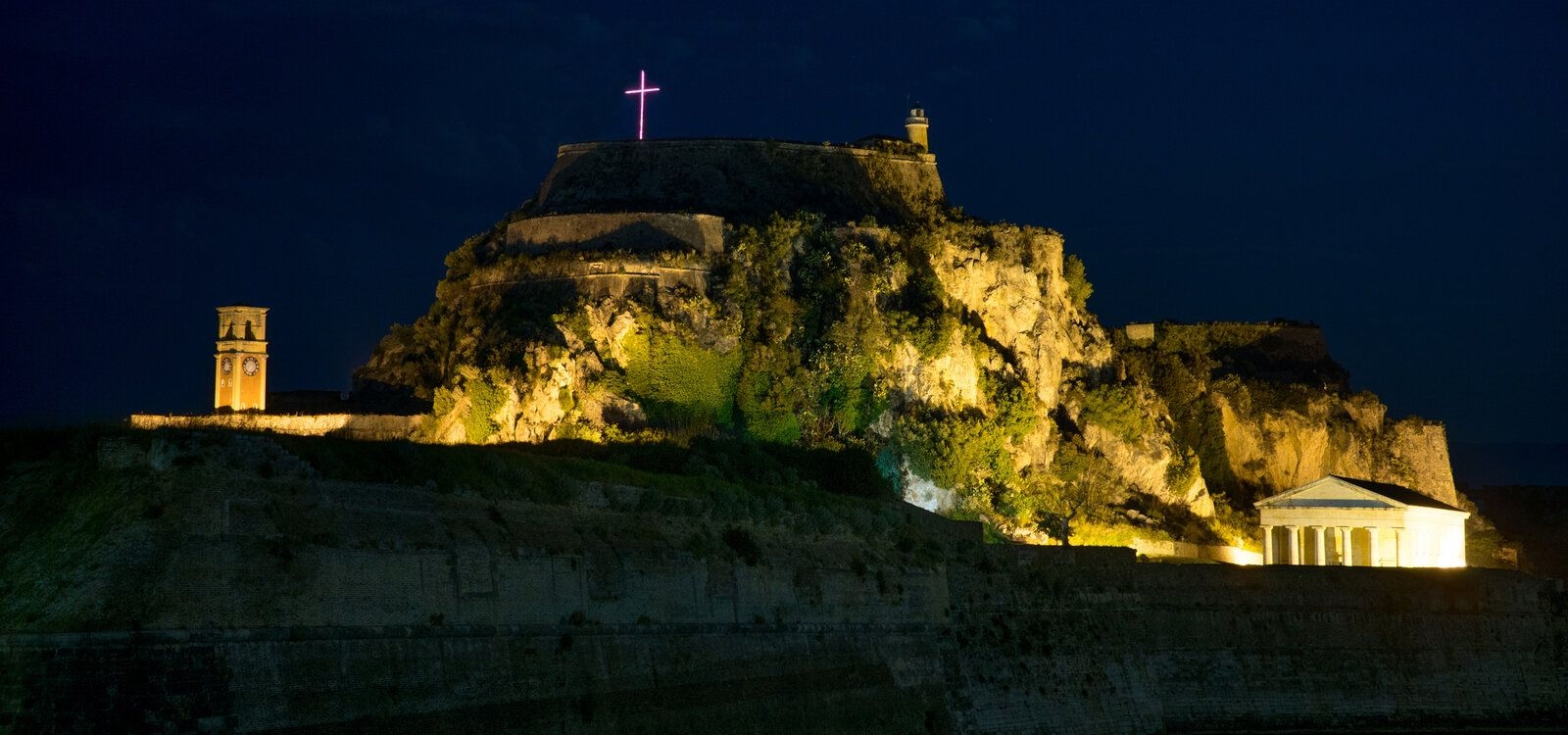 Easter in Corfu, evening view, illuminations, Top Villas