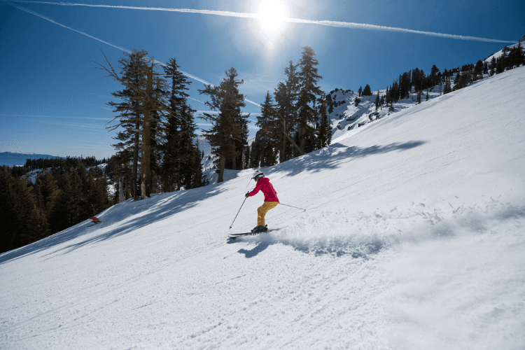 intermediate skiers