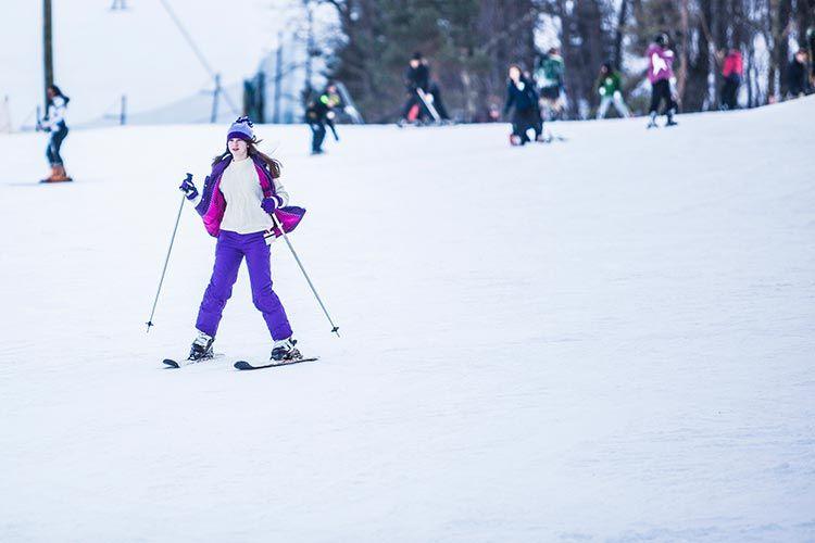 Skiing at Jack Frost ski resort