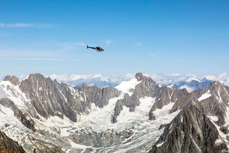 Mont Blanc helicopter tours, Mont d'Arbois chalets, Top Villas