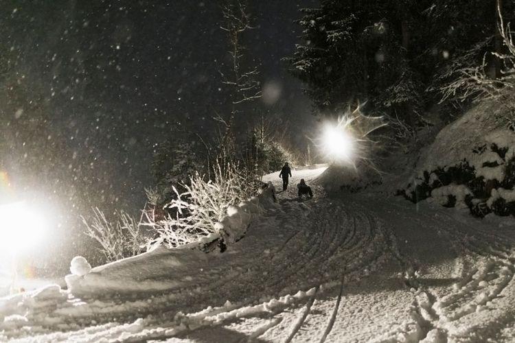 Night time tobogganing, things to do, Top Villas