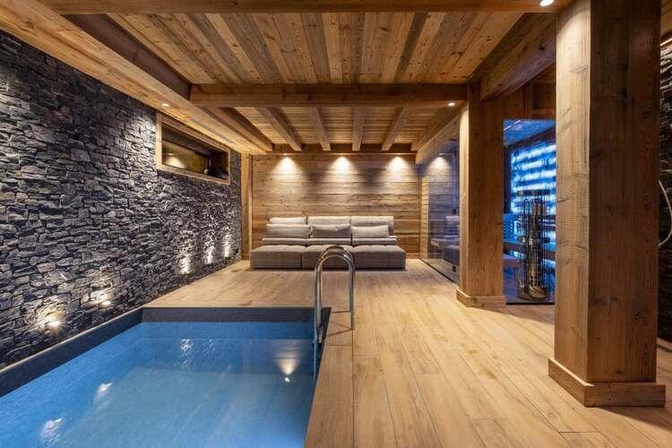 Spa chalets in Meribel, wellness, pool, Meribel 7, Top Villas