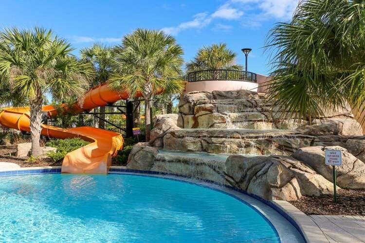 Solterra Resort water park waterslide, Top Villas