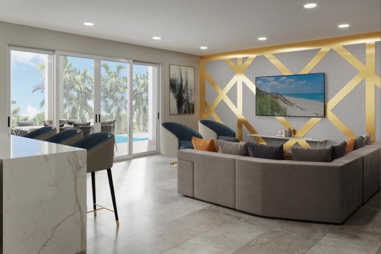 Harbor Island 6 vacation rental living room