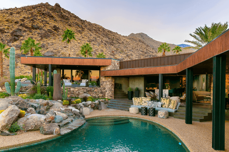 Pool view of Palm Springs 35, California