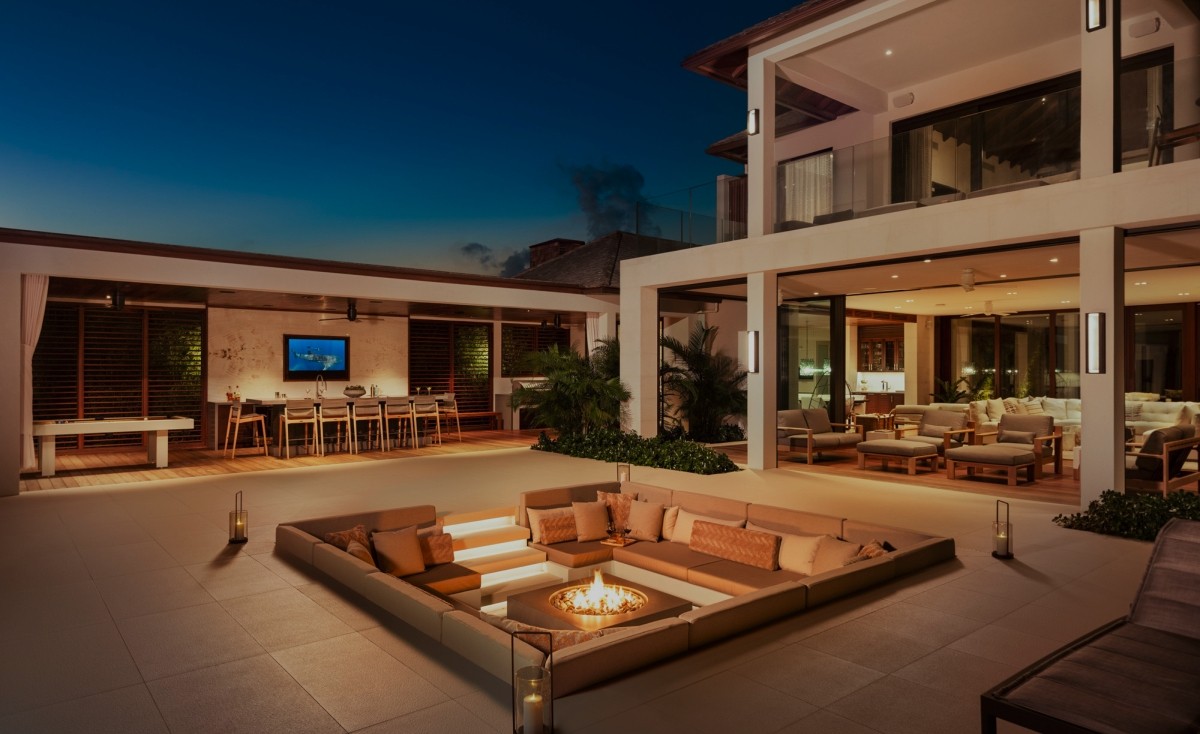 A campfire in vision beach