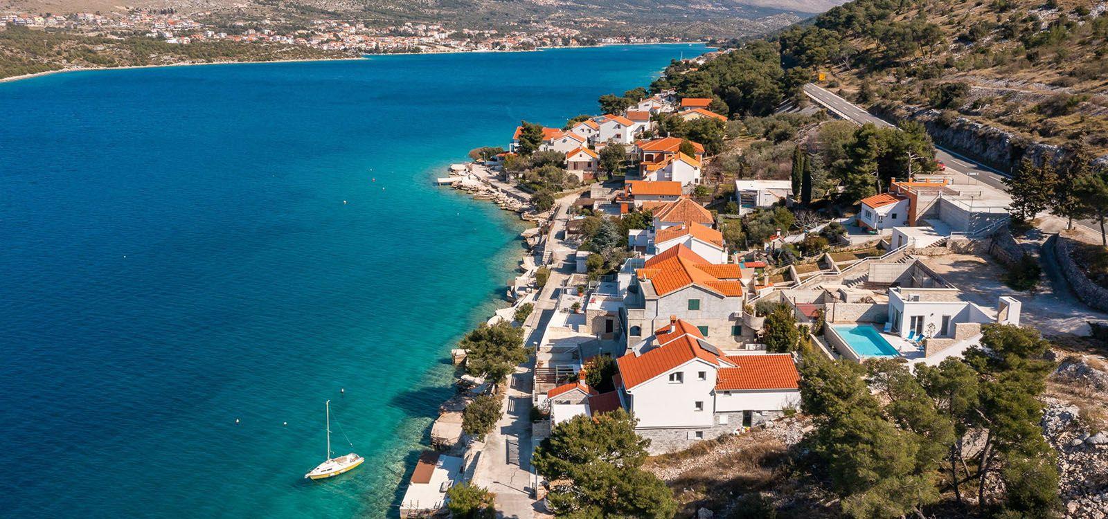 2 bedroom villas in Croatia, view of Sibenik, Top Villas