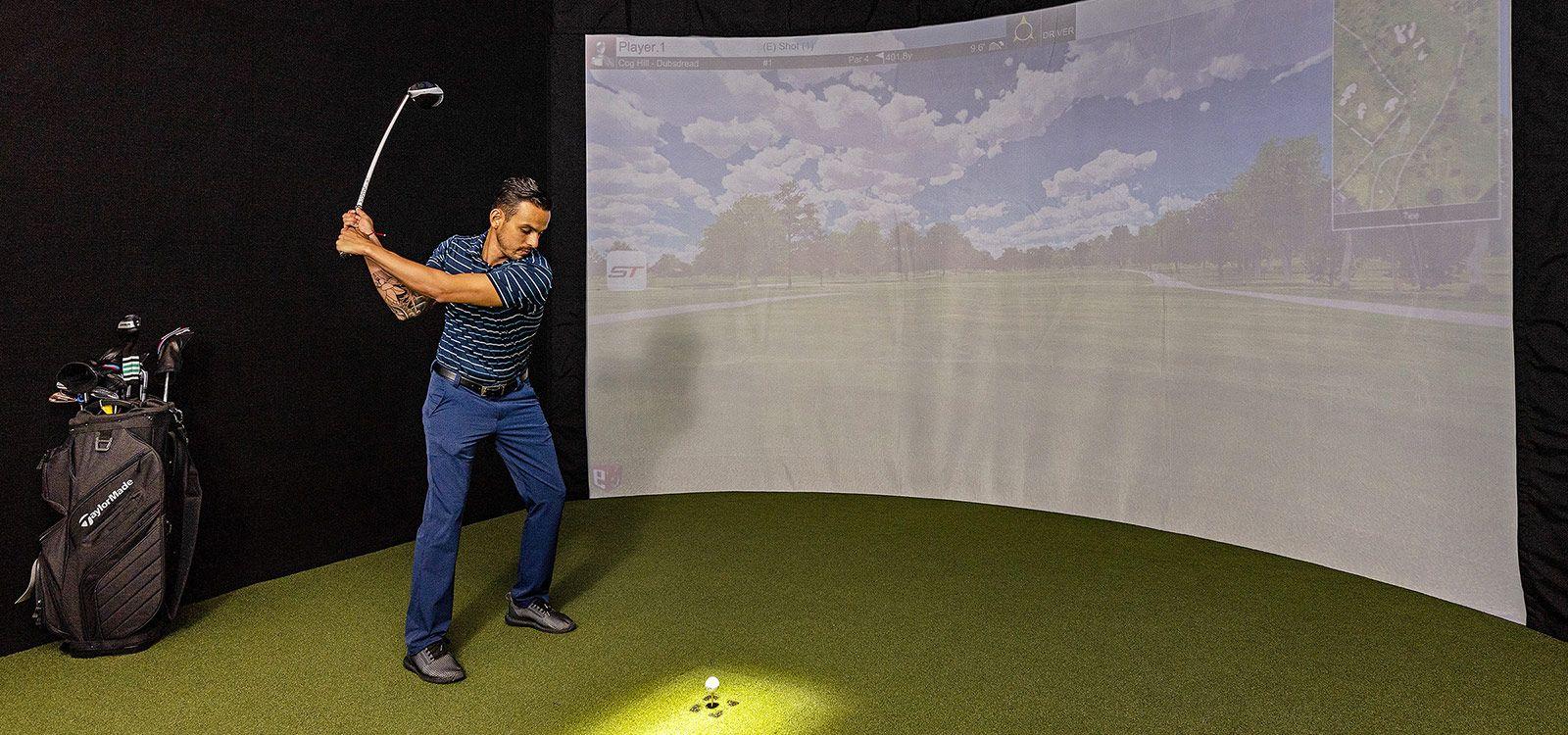 Villas with golf simulators