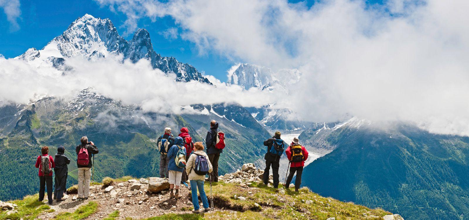 Argentiere French alps cabins
