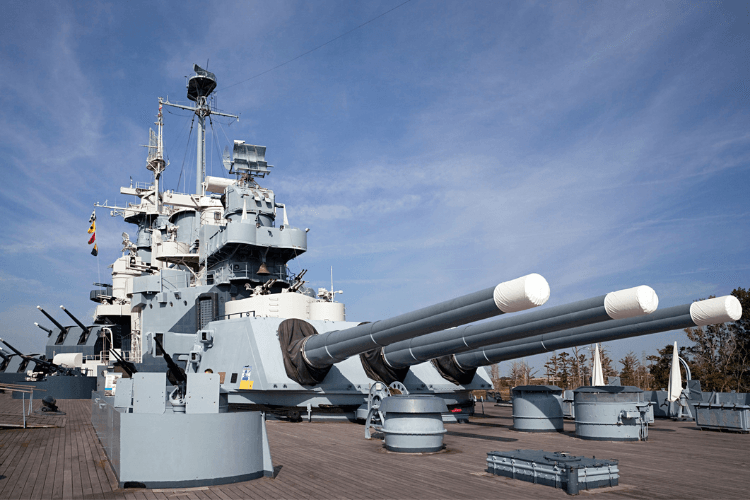 Battleship North Carolina.