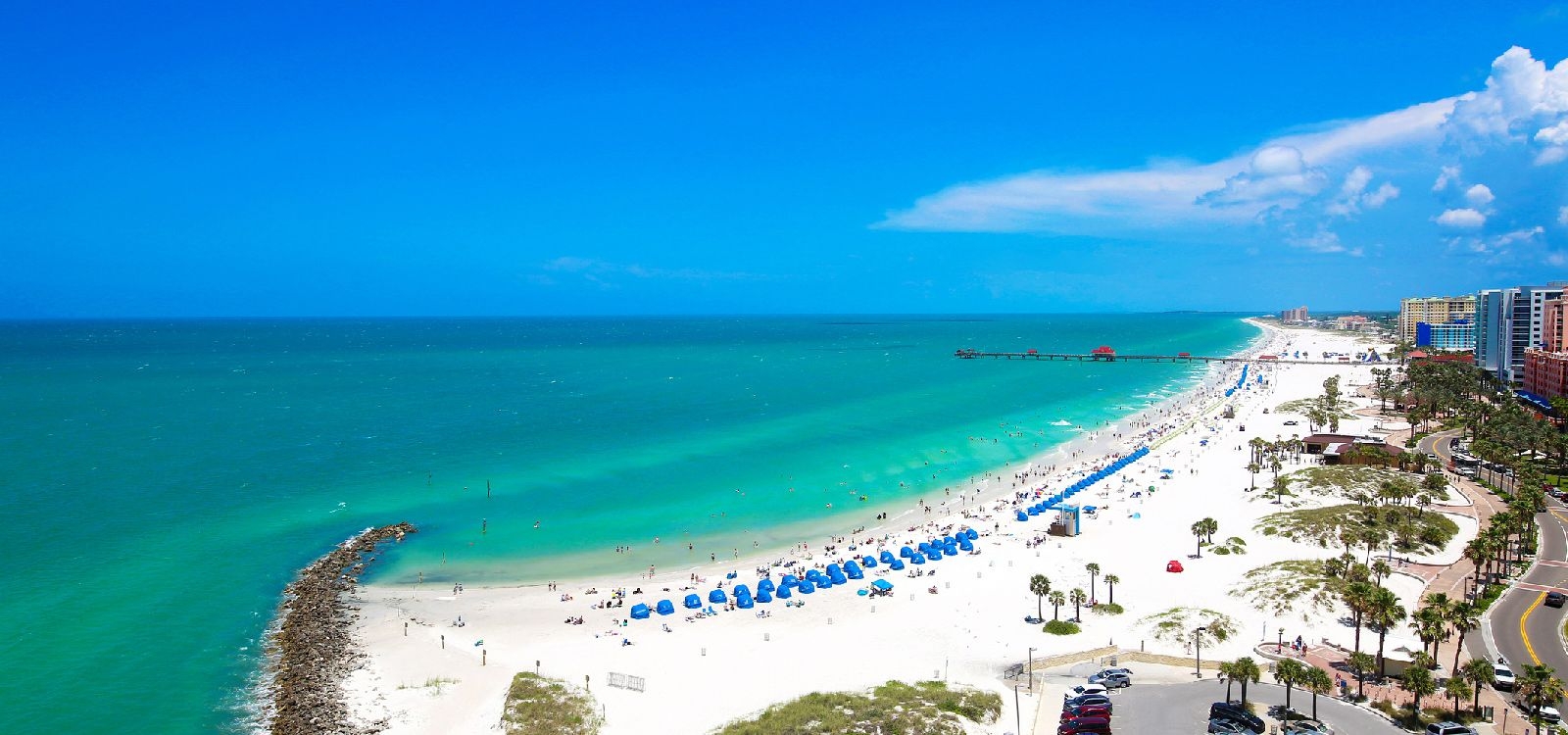When is the best time to visit Clearwater, Aerial beach view, Top Villas