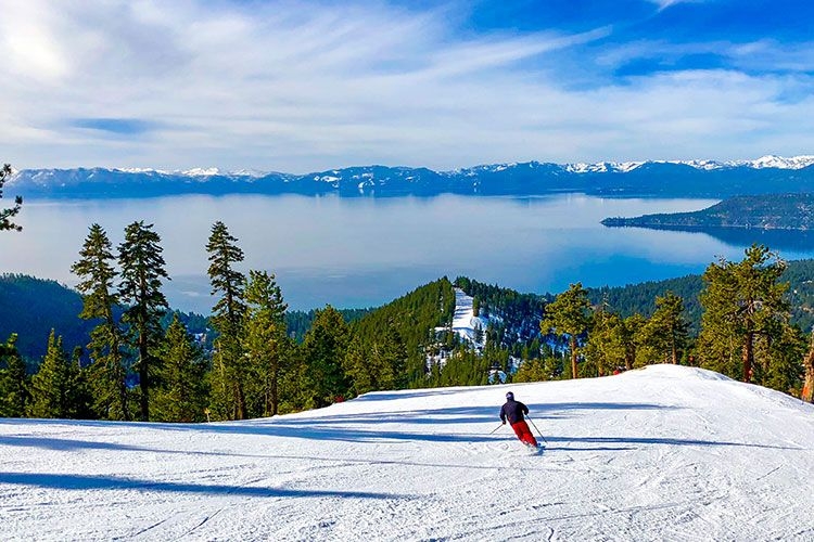 January in Lake Tahoe