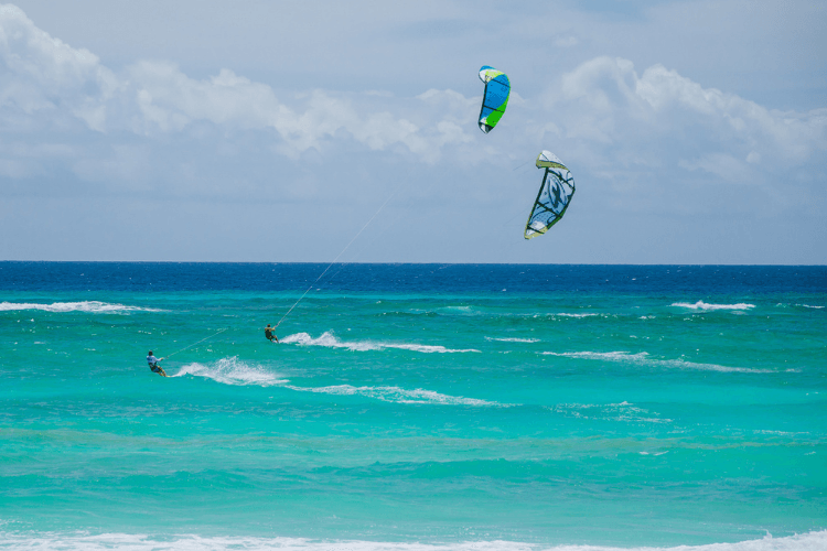 kitesurfing