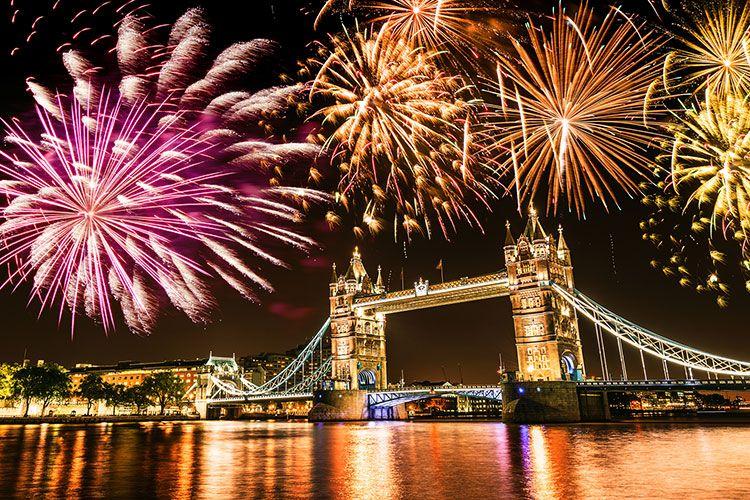 London New Year's Eve fireworks