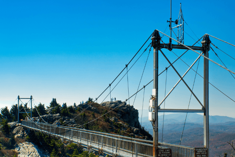 Mile High Swinging Bridge