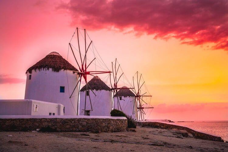 Mykonos windmills