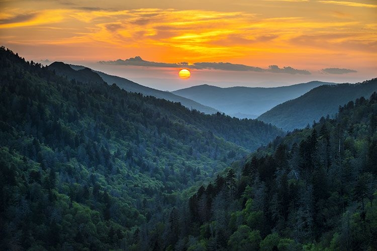 Smoky Mountains Sunset