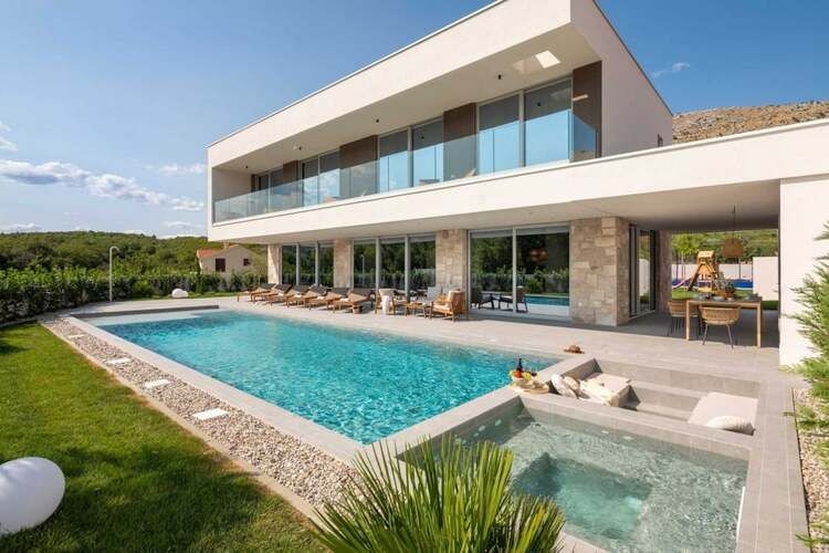 Split villas, luxury vacation rentals pool view of Srinjine 1, Top Villas