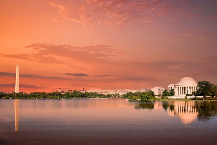 Sunset at the Tidal Basin