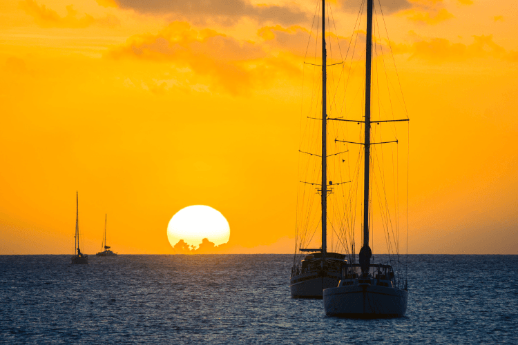 Sunset sail turks and caicos.