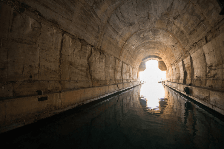 Vis's military tunnels