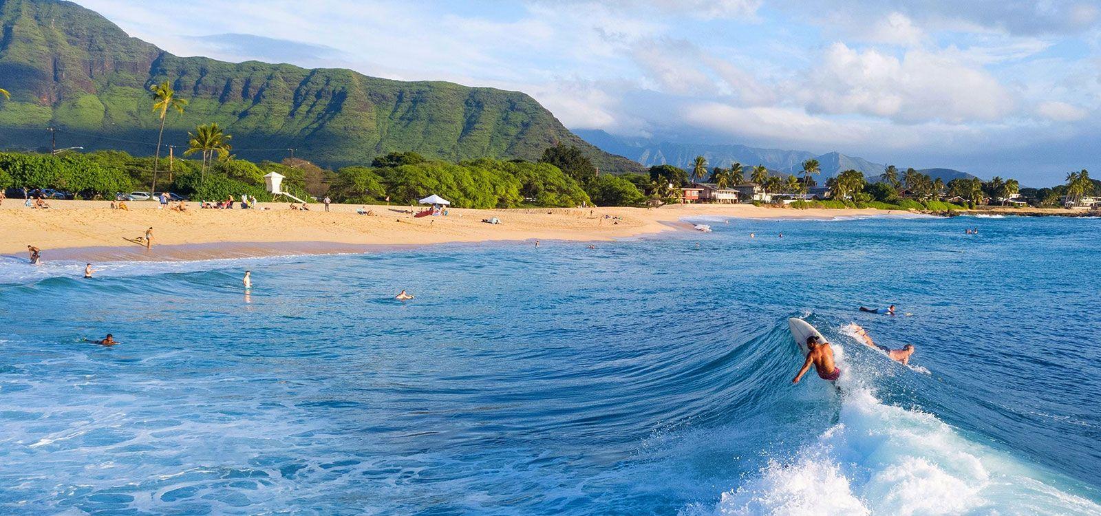 Beach view, surfer, Waianae Villas & Vacation Rentals, Top Villas