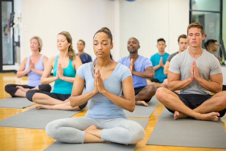 Yoga classes at the resort