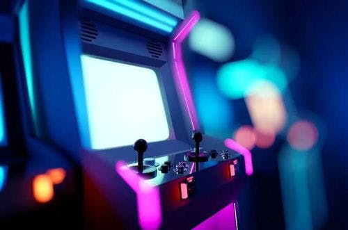 An arcade machine