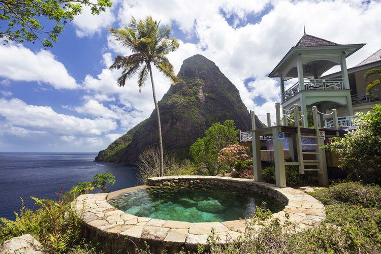 Arc en Ciel Saint Lucia villa with air con