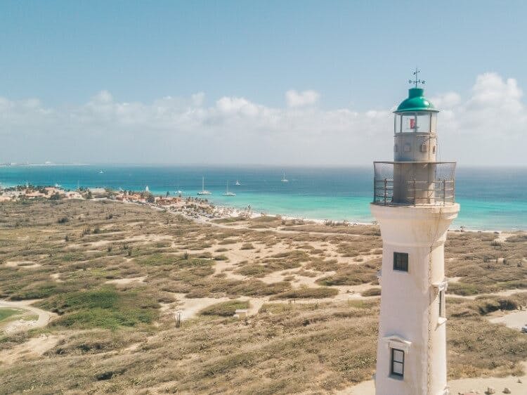 California Lighthouse on the Aruba coast