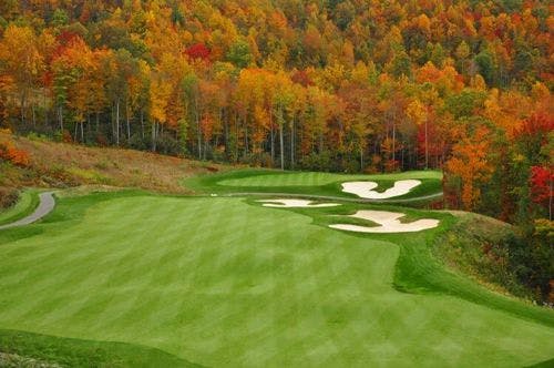 An Asheville golf course in the fall