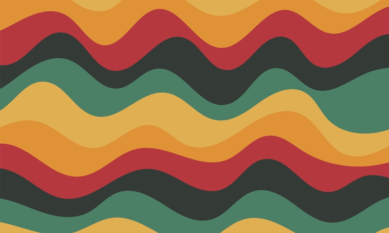 Background with colorful wiggly lines going from left to right of red, black, light yellow, dark yellow, and green