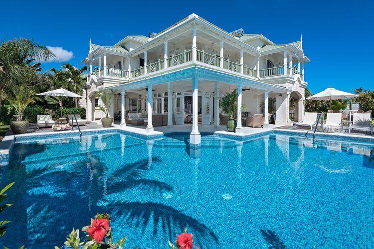 Barbados winter holidays, Hectors House pool view