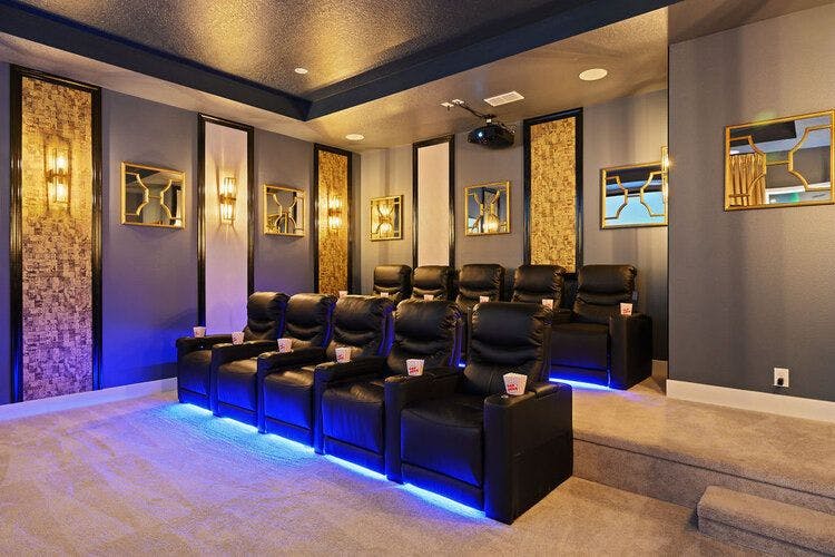 Bears Den 13 features a private movie theater similarly to our other luxury Bears Den vacation rentals