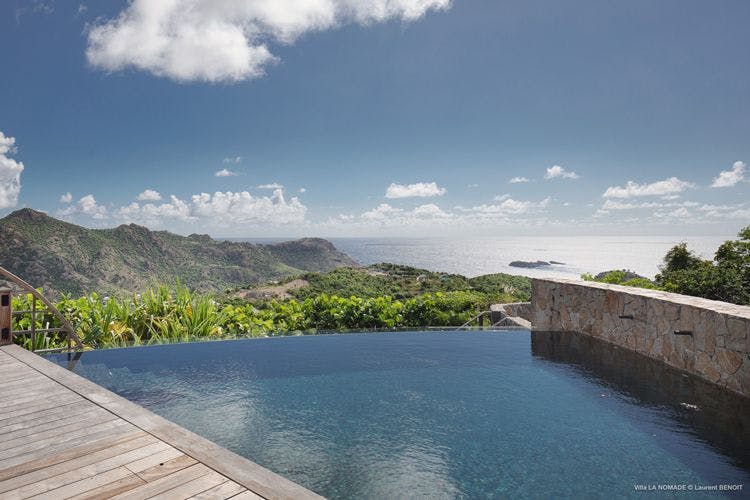 Beautiful vacation rentals with private pools in Lurin St Barts - Villa Nomade Lurin private pool with view of sea