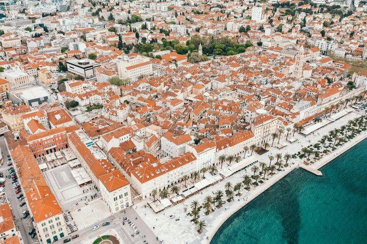 Best places to stay in Croatia, Dalmatian Coast, view of Split waterfront and old town, Top Villas