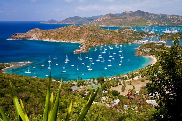 Best time to visit Antigua, boats in the distance, Top Villas