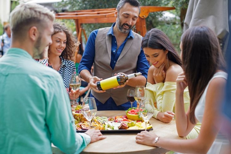 Best time to visit Greece, September, alfresco dining, winery, friends, Top Villas