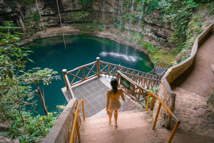 Best time to visit Mexico, cenote jungle swim, Top Villas