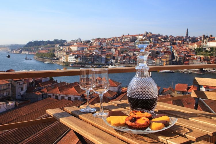 Porto vino, Pastel de nata, with a view of Porto, best time to visit Portugal, Top Villas