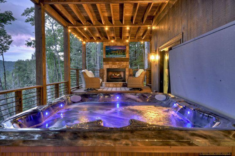 Blue Ridge 4, hot tub, cabin rentals, Top Villas
