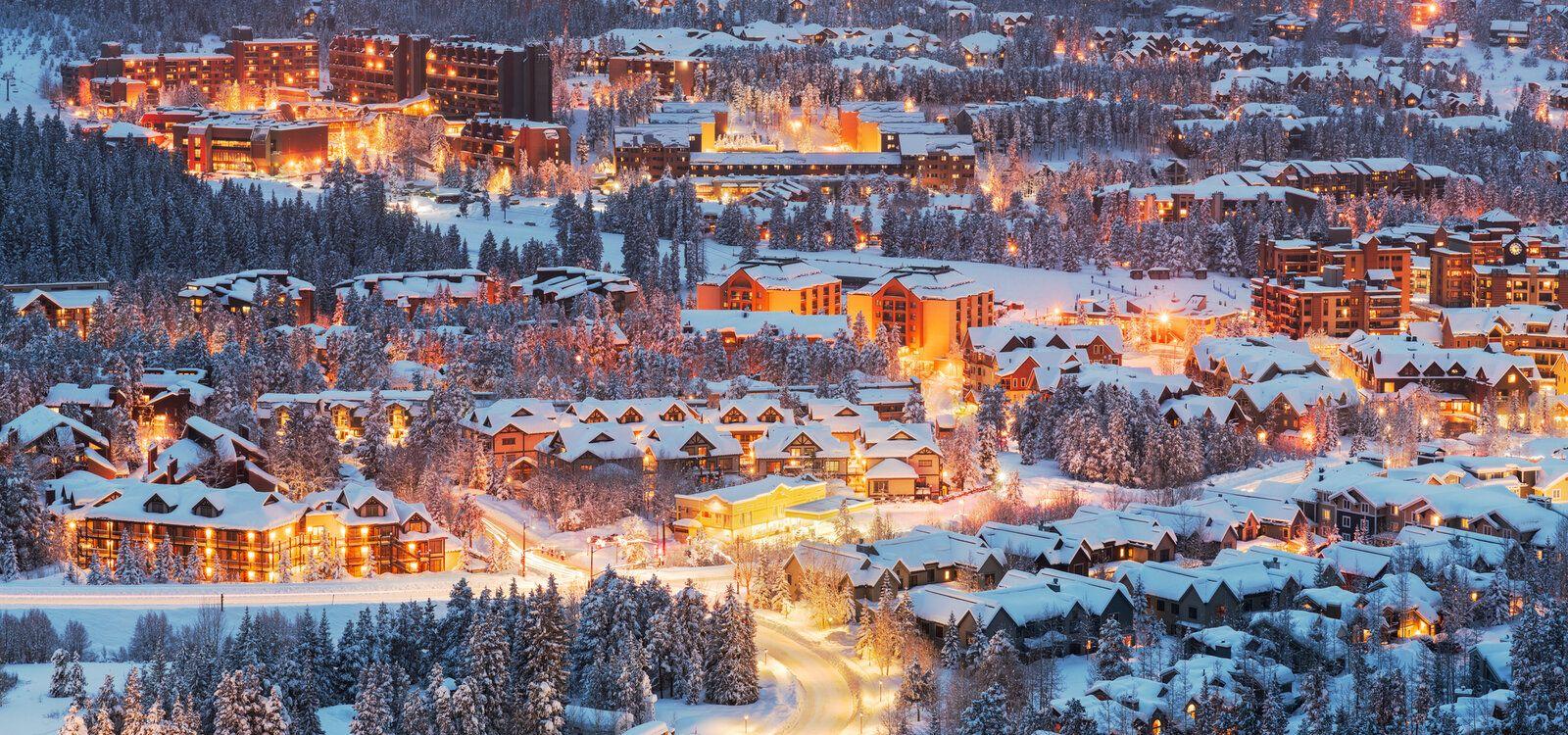 Breckenridge cabins, ski scenery, Top Villas