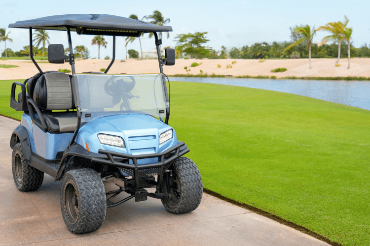 buggy through countryside