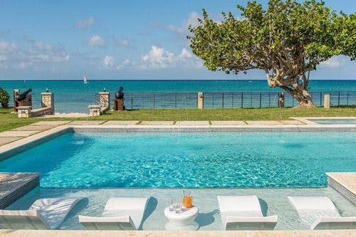 Caribbean villa with sea view