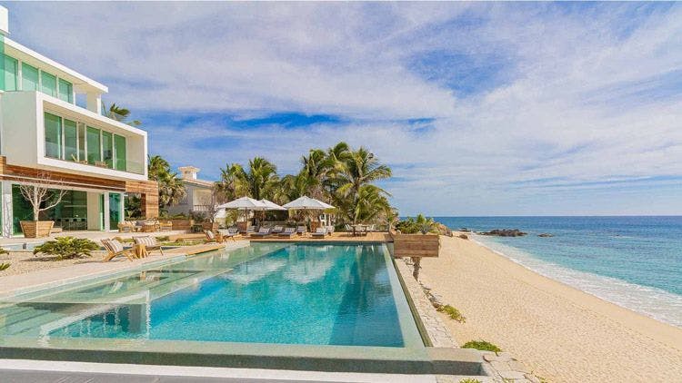 Example of Spring Break vacation Mexico is Casa Ocho beachfront villa 