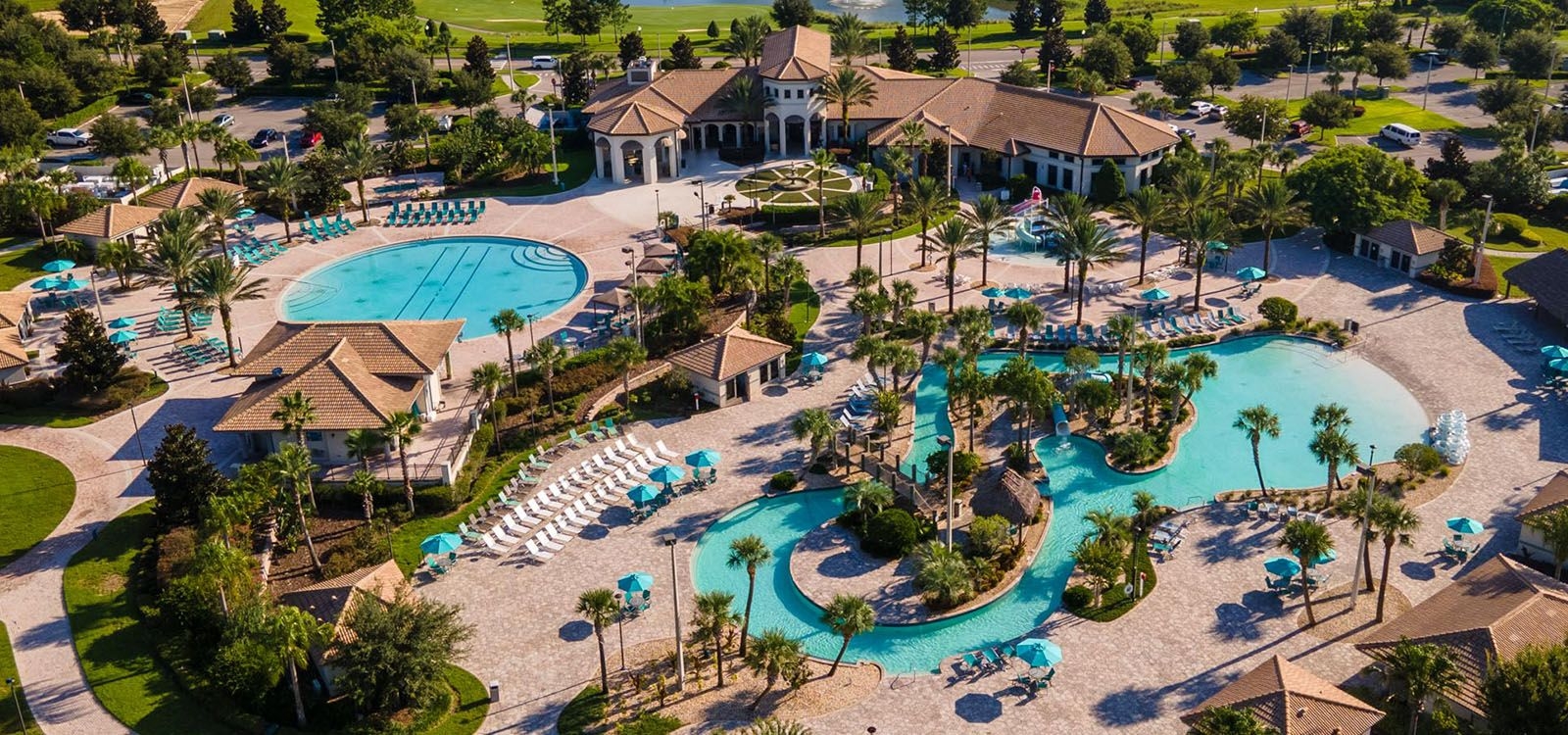 Champions Gate Water Park aerial view, Top Villas