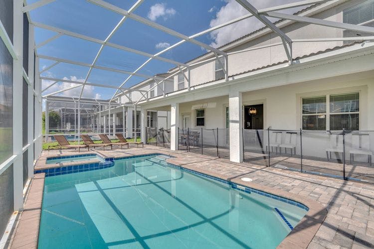 Championsgate rentals with pools Championsgate 19 vacation home with large covered private pool area