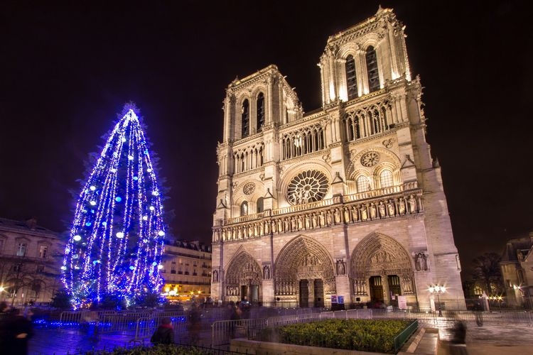 Notre Dame in Paris, Christmas markets in Europe