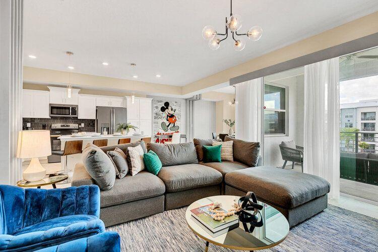 Condos near EPCOT like Storey Lake 688, chic open concept living space